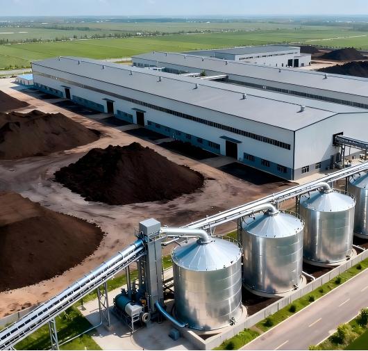 A medium-scale organic fertilizer granule production plant