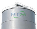raw grain storage silo