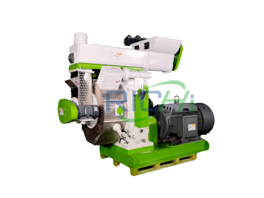 side showcase of wood pellet machine
