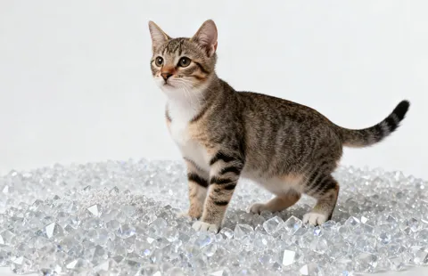 Crystal cat litter