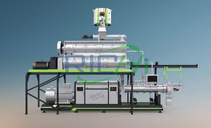 DGP-fish feed extruder machine with dual-layer conditioner
