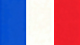 France blue, white and white flag
