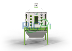 Post-Pelleting Heat-Removing Counterflow Cooler
