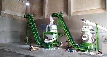 Romania 1-1.5T wood pellet processing line