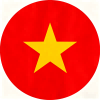 Round Vietnamese flag