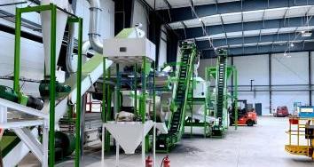 Russia 10T cat litter production line