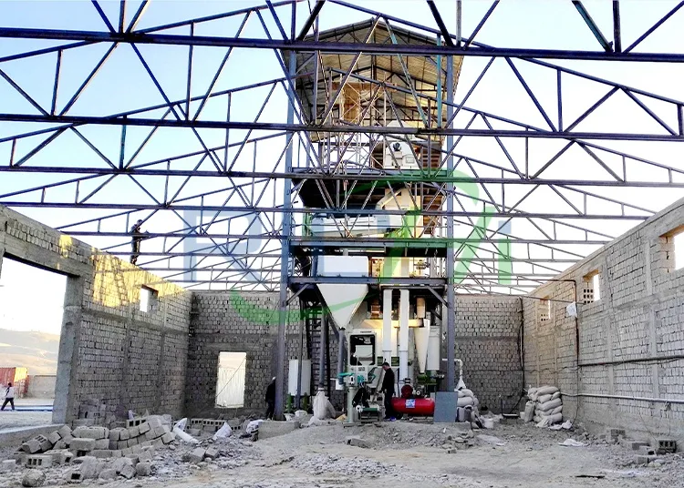 Uzbekistan 10-15T/H Poultry Feed Production Line