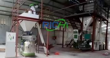 Uzbekistan 3-5 t/h poultry feed production line