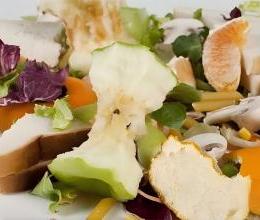 Compostable fruit and vegetable kitchen waste