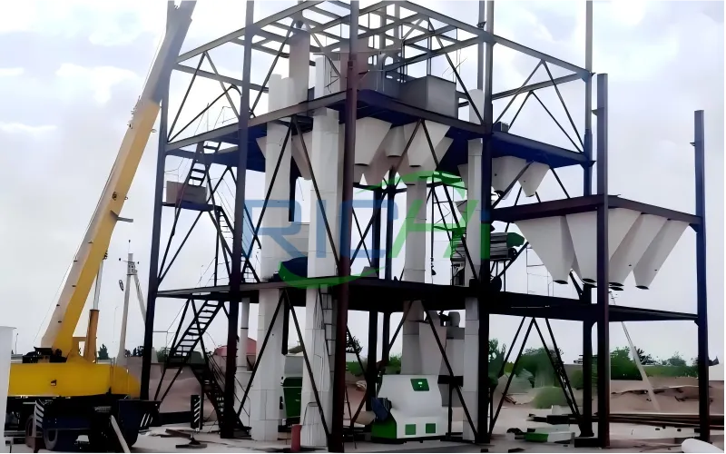 10-15tons mesh and pellet feed production line in Uzbekistan