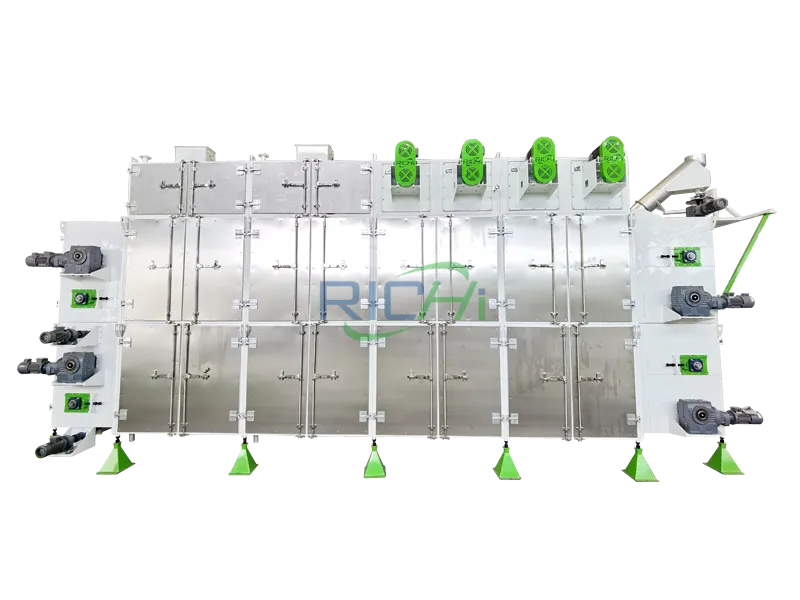 Heat-Recycling Mesh Belt Dryer in Floating Fish Feed Plant