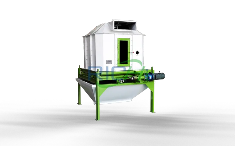 Reverse-Flow Grass Pellet Cooler