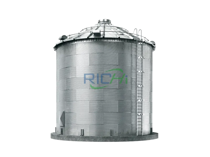 storage silo used in fish feed plant