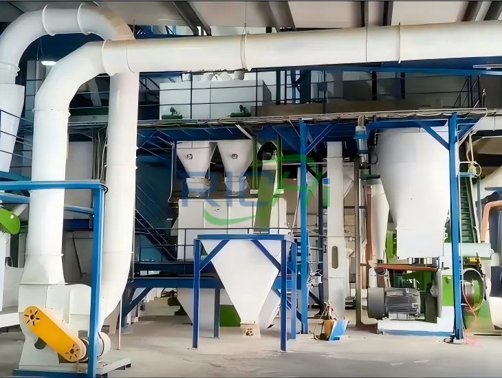 actual photo of Romania 2-2.5 tons fuel pellet production line