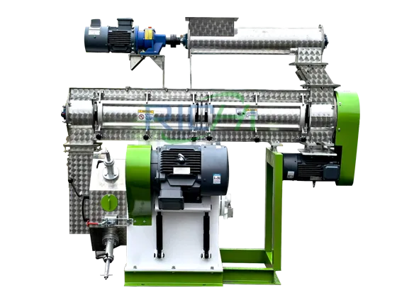animal-feed-pellet-making-machine-with-single-layer-conditioner