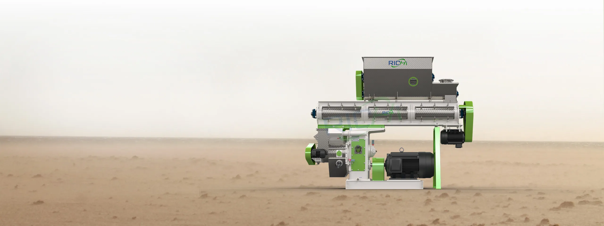 cat litter pellet machine with a conditioner(banner for PC)