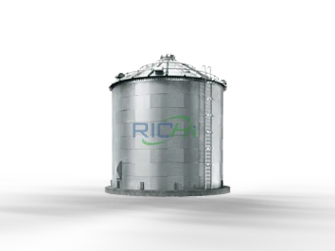 cylindrical silo for gains