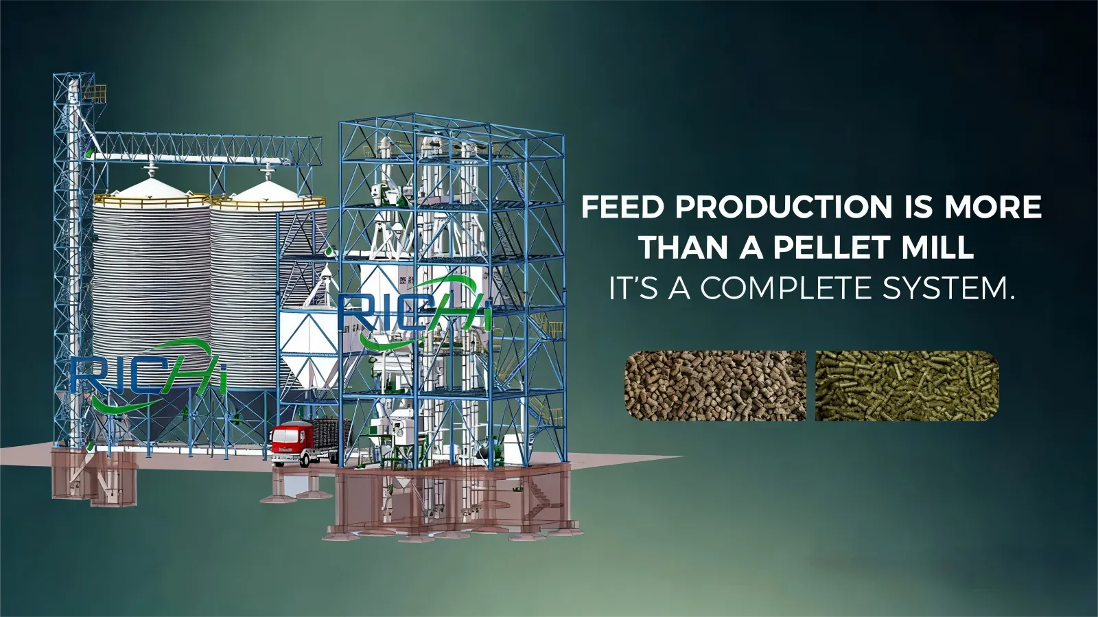 feed production line more than a feed pellet mill