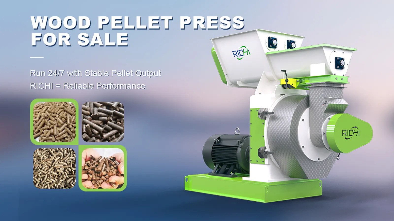 wood pellet processing machine