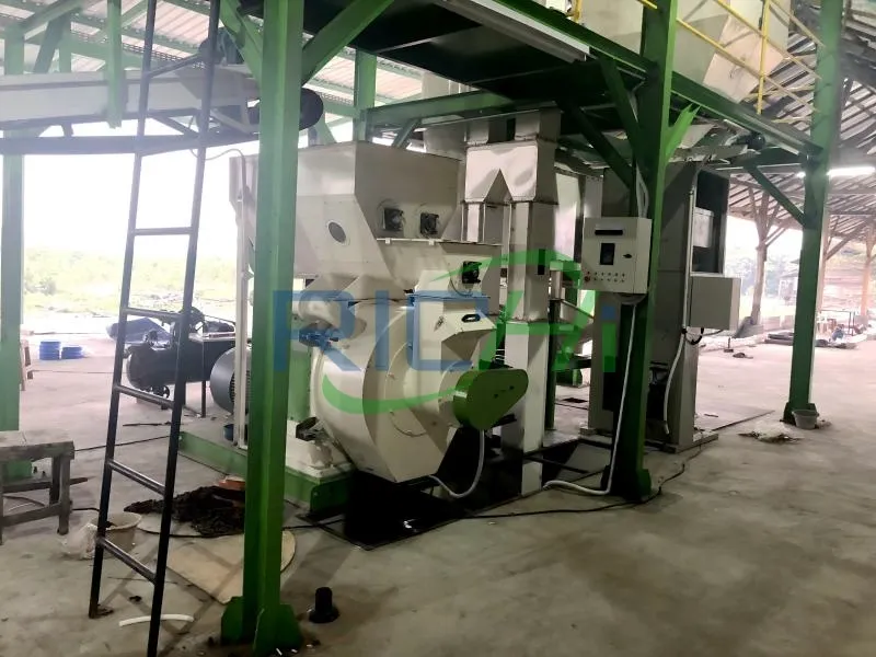 1-2 T/H Biomass Pellet Fuel Production Line In Indonesia