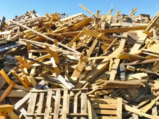 Furniture factory waste materials