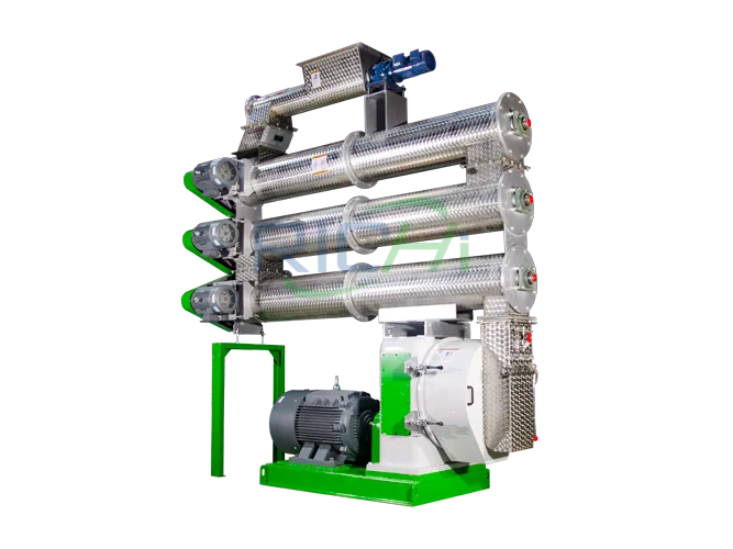gear-driven fish feed pellet making machine