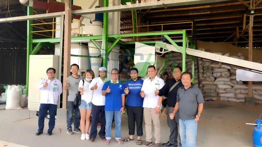 group photo with Indonesian clients