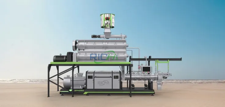 Wet-Type Dual-Screw Fish Feed Extruder Machine