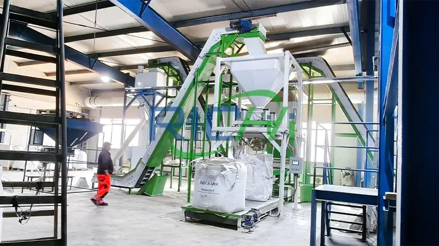 auto packing machine for 2-2.5 tph wood pellet production line in Romania