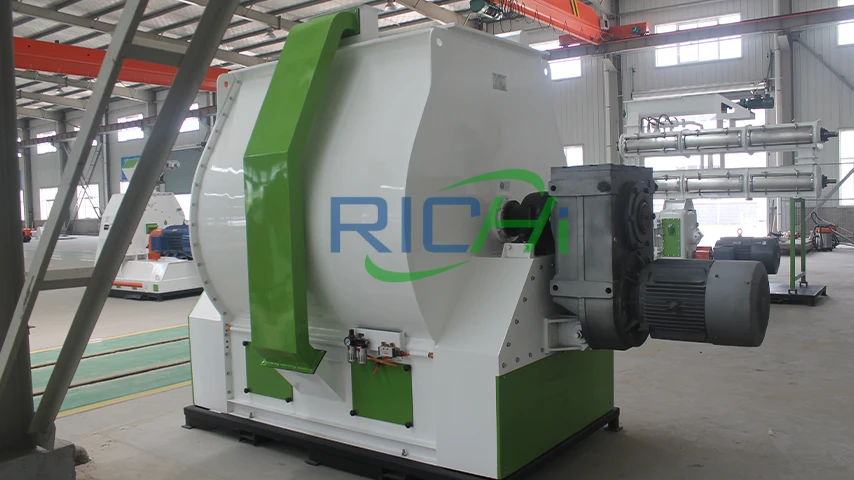 single shaft paddle animal food mixing machine