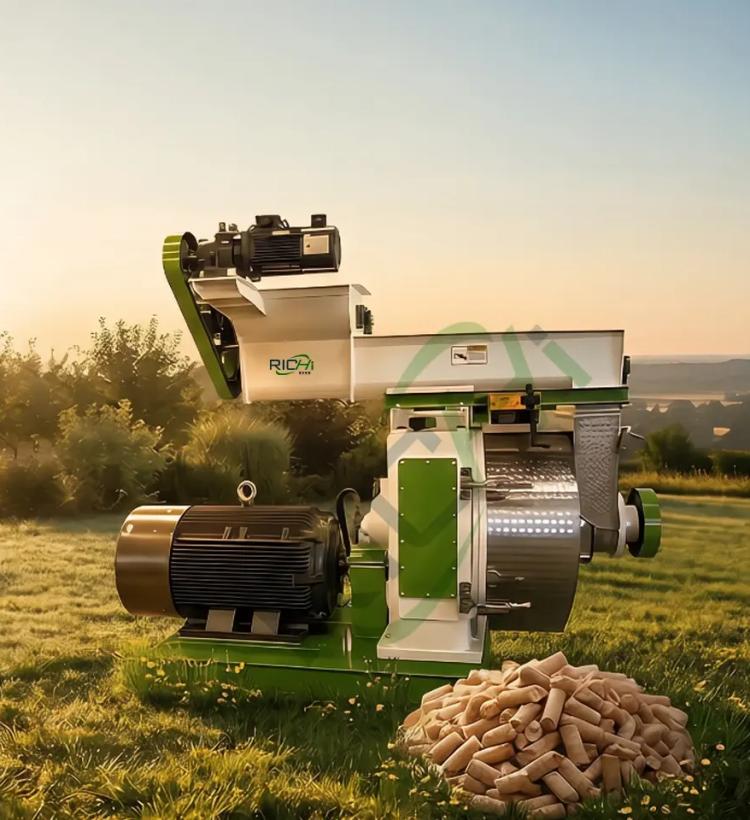 máquina de pellets de astillas de madera bandera para el teléfono