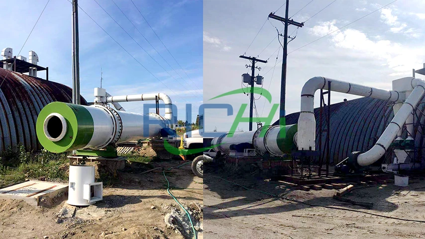 wood drying machine in Canada 2tph wood pellet production line