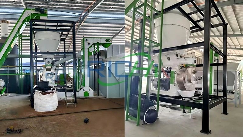 7-8 t/h Kuhdung-Pelletiermaschine zu verkaufen Brasilien