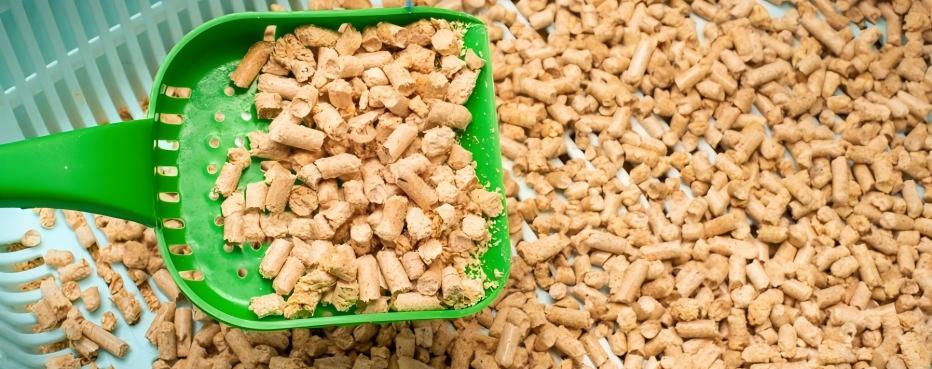 natürliches Katzenstreu auf pflanzlicher Basis