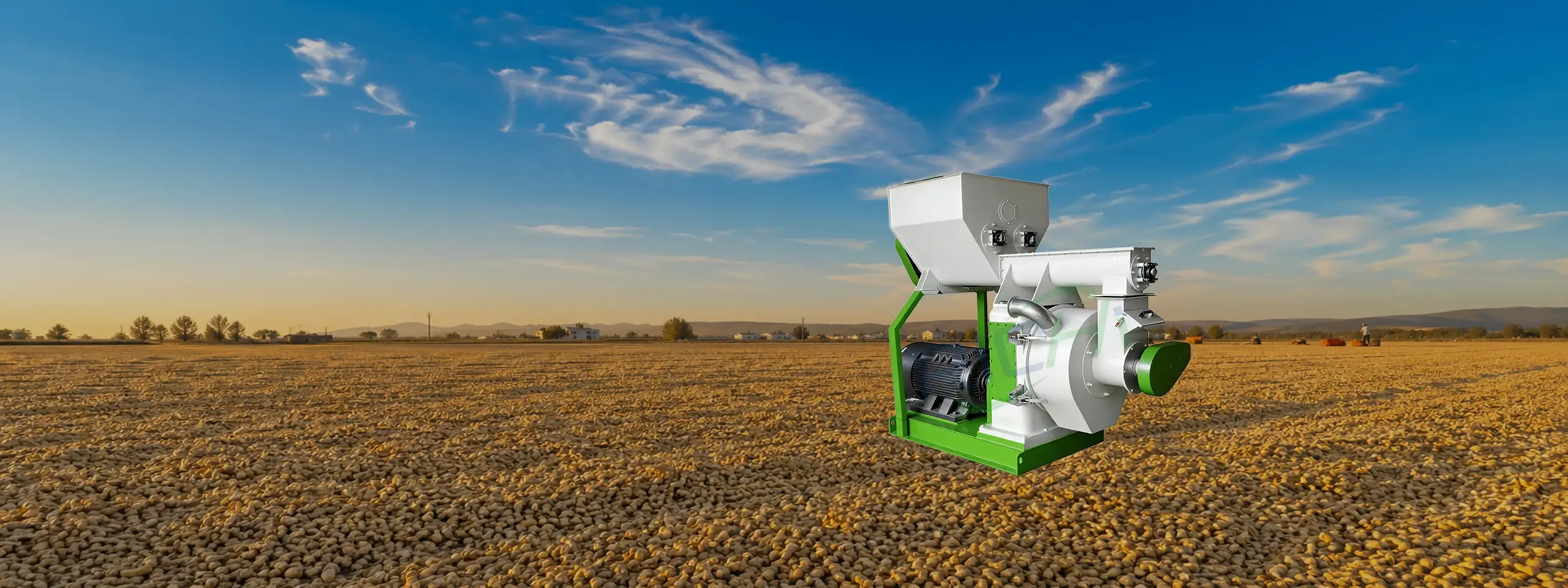 peanut pellet machine banner