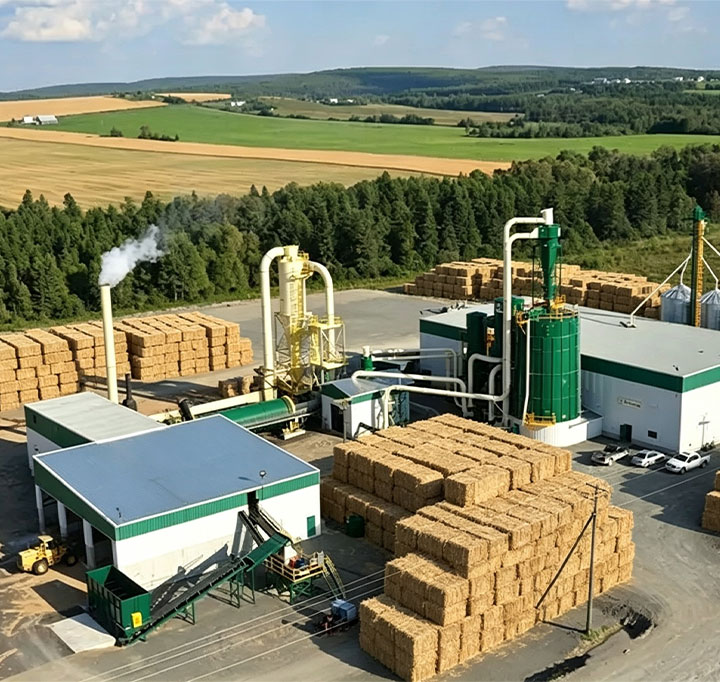 6-8 T/H Vertical Biomass Pellet Production Line