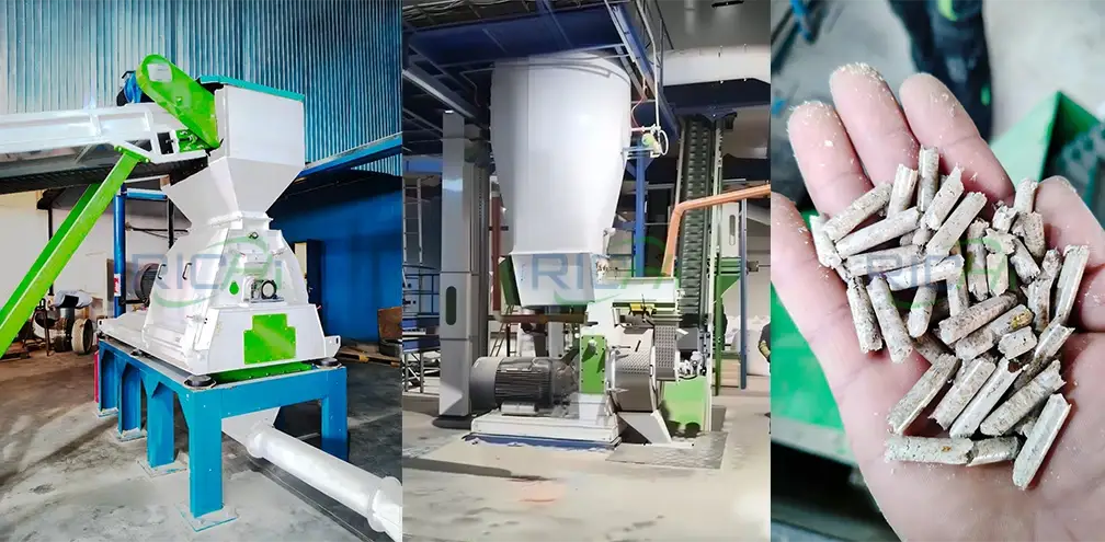 Linea di produzione di pellet di legno