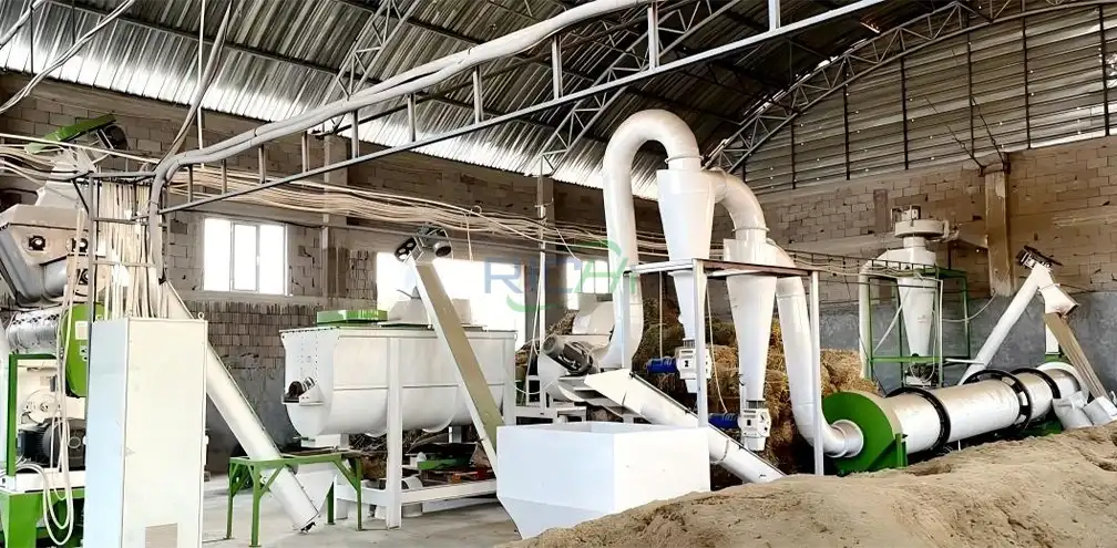 Linea di produzione di pellet di paglia