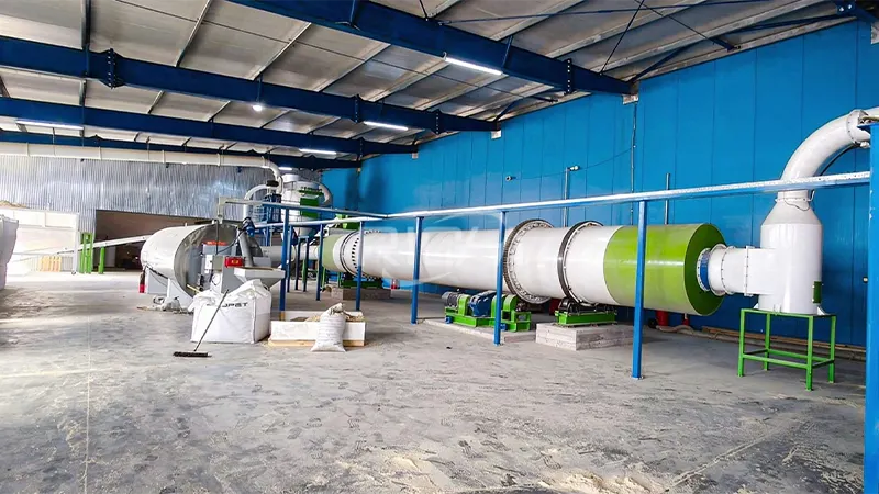 rotary wood chip dryer in Romania