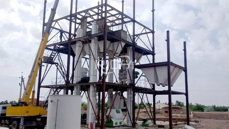 10 T/H Chicken Feed Plant in Uzbeskitan