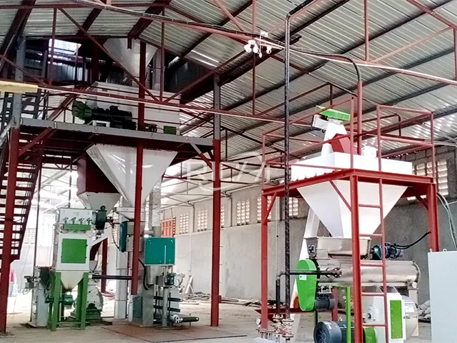 3-4 T/H Chicken Feed Production Machine Exported Tanzania