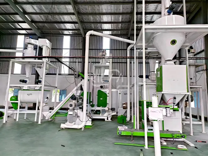 1-2 T/H Poultry Pellet Feed Plant in Bangladesh