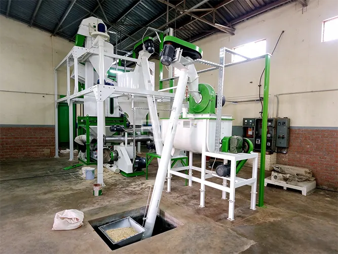 1-2 T/H Small Poultry Feed Mill for Sale Uruguay